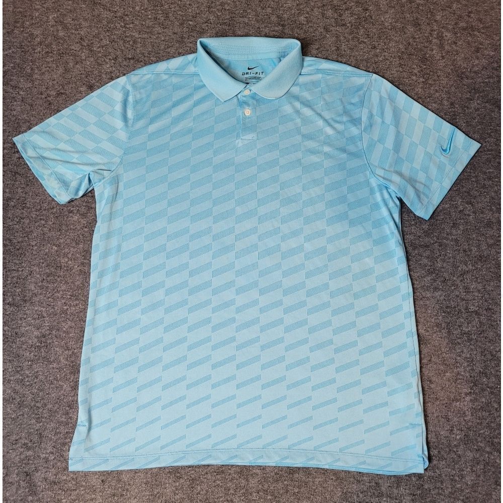 Nike Dri-FIT Standard Fit Polo Men's Size M CI9780-486 Blue